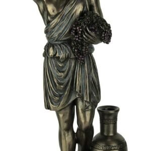 Magic  Collection~Resin Statues Dionysus Greek God of Wine and Pleasure Bronze Finished Statue 4.25 X 10.75 X 3.5 Inches Bronze