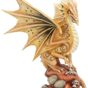 Artist Collections~ Adult Desert Dragon Anne Stokes 24.5cm Figurine, Resin, Yellow, One Size