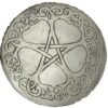 Magicun Altar~Dryad Design Pewter Tree Pentacle Wiccan Ritual Altar Plate Tile Paten