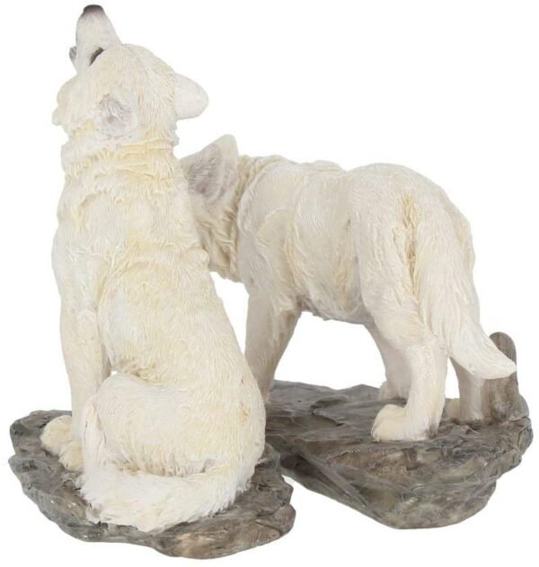 Magicun N.Giftware~Before The Chase (Set of Two) Figurine 17cm White
