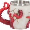 Dark Collection~B4695N9 Devoured Tankard 16cm, Resin w/stainless steel insert, Red, One Size