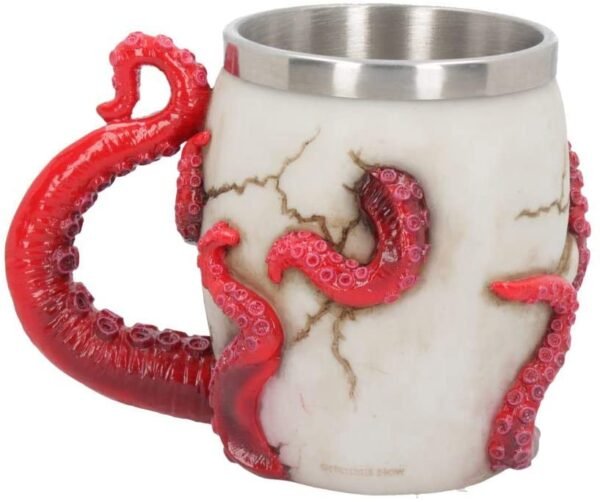 Dark Collection~B4695N9 Devoured Tankard 16cm, Resin w/stainless steel insert, Red, One Size