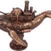 Steampunk Collection~Steampunk Marine Machine Submarine Whale Figurine, Polyresin, Bronze, 34cm