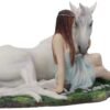 Artist Collections~ Pure Heart Anne Stokes Figurine 24cm White, Resin, One Size