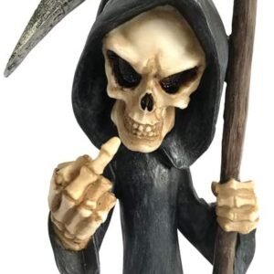 Dark Collection~Fear Cursing Grim Reaper Figurine, Black, 21.5cm