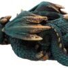 Fantasy Collection~ Dozing Dragon Plant Pot 31.8cm, Resin, Green, One Size