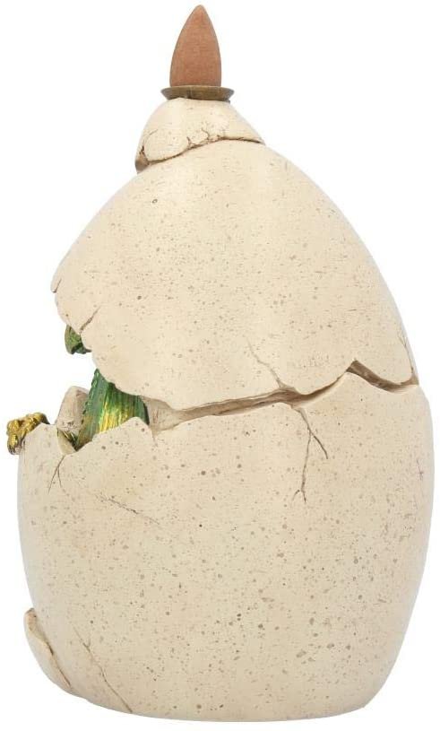 Fantasy Collection~ Dragons Emergence Backflow Incense Burner 21cm Ivory