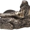Veronese Design 5 7/8 Inch Sirens Lament by Anne Stokes Cold Cast Resin Bronze Finish Mermaid Statue Home Decor