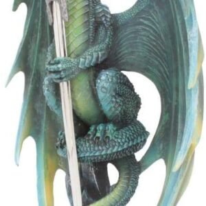 Artist Collections~ Skull Blade by Ruth Thompson Letter Opener 30cm Green, Resin, 25.4cm