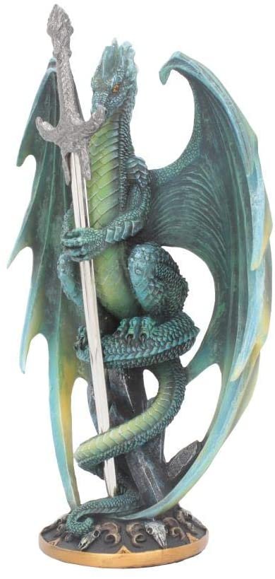 Artist Collections~ Skull Blade by Ruth Thompson Letter Opener 30cm Green, Resin, 25.4cm