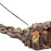 Magicun N.Giftware~Forest Spirit Incense Burner 14cm Brown