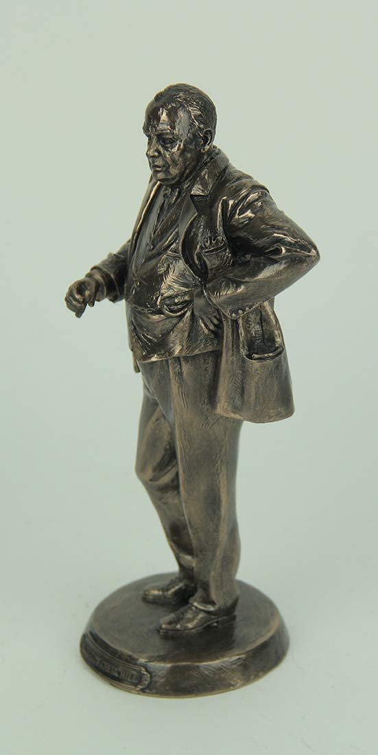 Magic  Collection~British Prime Minister Winston Churchill Bronze Finished Statue