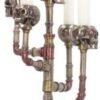 Steampunk Collection~Cranial Candelabra Candle Holder 45cm Bronze