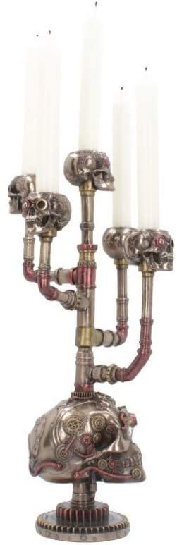 Steampunk Collection~Cranial Candelabra Candle Holder 45cm Bronze