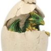 Fantasy Collection~ Dragons Emergence Backflow Incense Burner 21cm Ivory