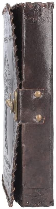 Wiccan Collection~Celtic Cross Leather Journal With Lock 28cm Brown