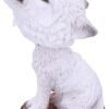 Magicun N.Giftware~Cub White Winter Wolf Bobble Head Figurine, Polyresin, 11cm
