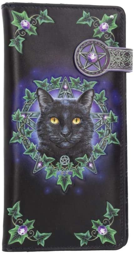 Magicun N.Giftware~Charmed One Lisa Parker Embossed Purse 18.5cm Black, PU, Size