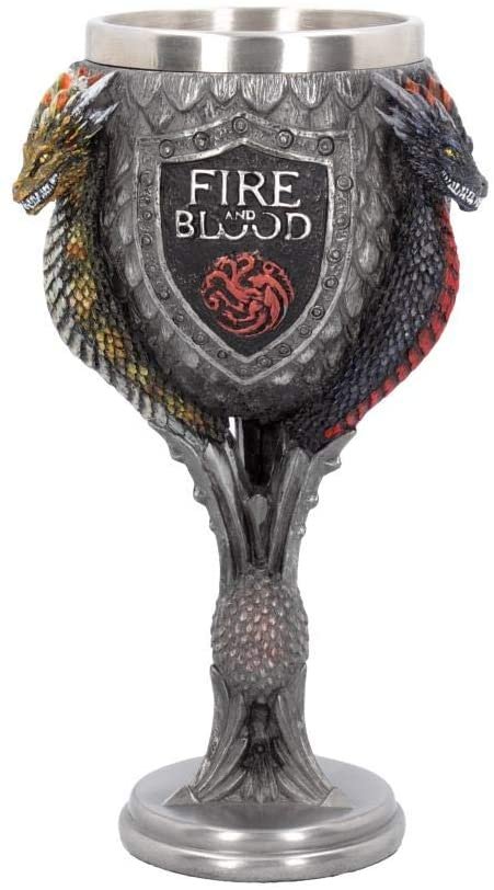 Magicun N.Giftware~House Targaryen Goblet Game of Thrones Goblet 23cm Grey