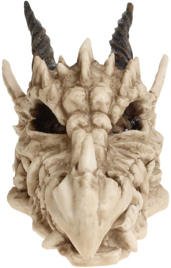 Magicun N.Giftware~Dragon Skull Box 15cm Ivory