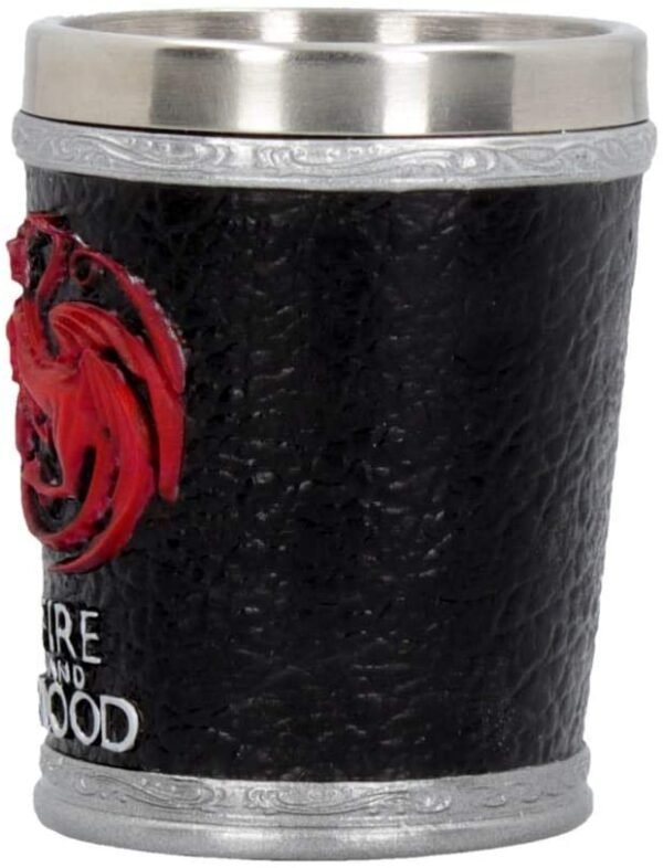 Magicun N.Giftware~Fire and Blood Game of Thrones Shot Glass 12cm Black