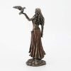 Magic  Collection~Resin Statues Morrigan The Celtic Goddess of Battle W/Crow & Sword Bronze Finish Statue 6.5 X 10.25 X 3 Inches Bronze