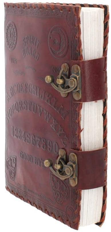 Magicun N.Giftware~Spirit Board Leather Journal with Lock 28cm Brown