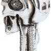 Magicun N.Giftware~Terminator Head Goblet 17cm Silver, Resin w/Stainless Steel Insert