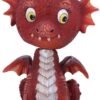 Fantasy Collection~ U4924R0 Bobflame Red Dragon Bobble Head Figurine, Polyresin, 16cm