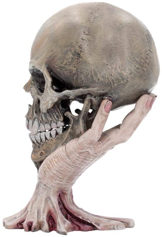Magicun N.Giftware~Metallica Sad But True Skull 22cm, Resin, Taupe