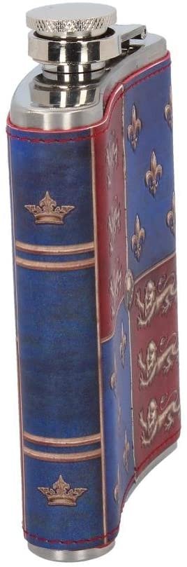 Mythology Collection~ Medieval Hip Flask 13cm Blue