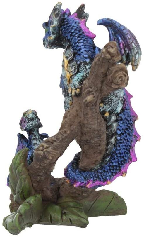 Fantasy Collection~ Wyrmlings Protector Dragon Figurine 10.5cm Blue, Resin, One Size