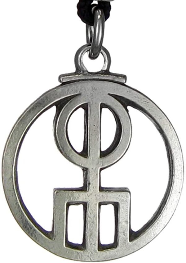 Soloman Pentant~Pewter Icelandic Binding Rune - Attracts Love Pendant