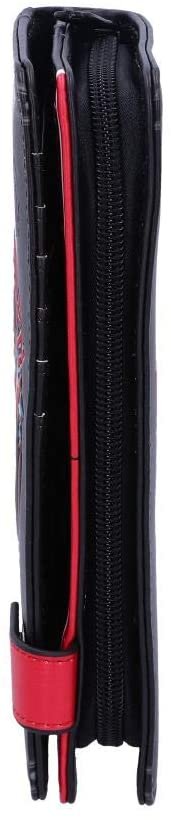 Band Merchandise~ Officially Licensed Iron Maiden Eddie Trooper Embossed Purse, PU, Black, 18.5cm