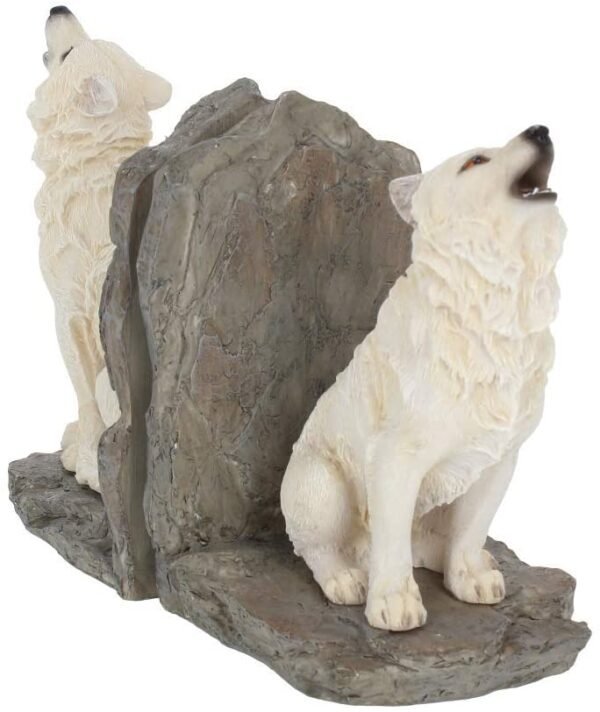 Animal Collection~ Wardens of The North Bookends 20.3cm White, Resin