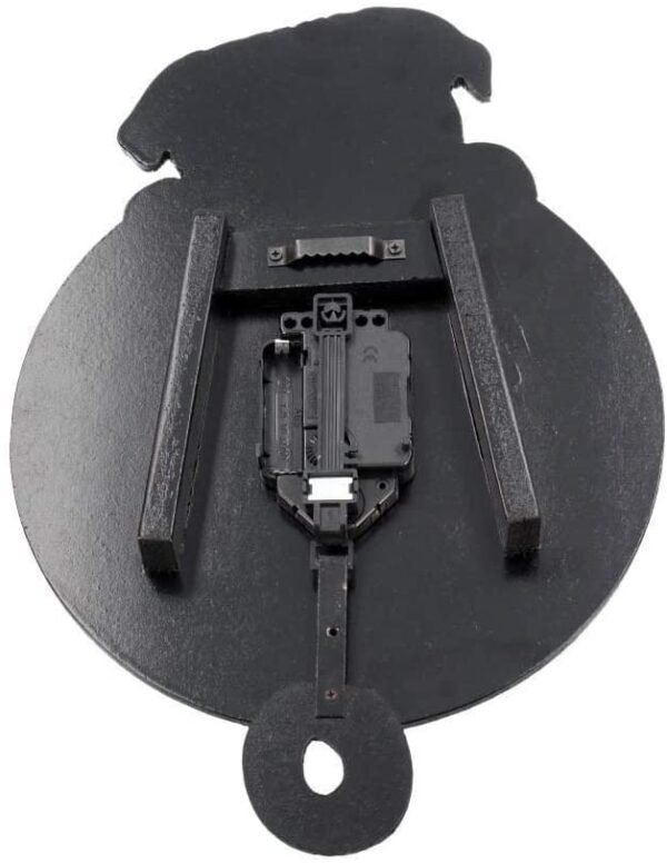 Animal Collection~ Puggin' Tickin' Clock 25cm Ivory, MDF, One Size