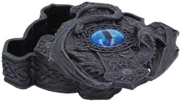 Fantasy Collection~ Ice Dragon Cross Box 16.5cm, Black