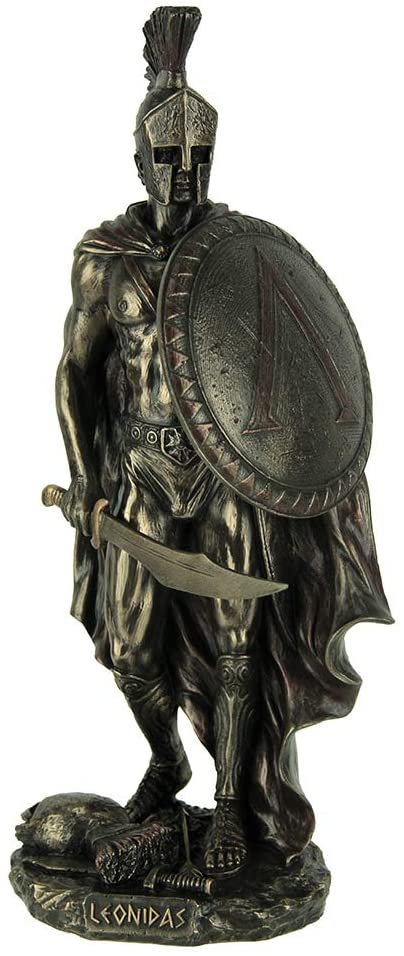 Magic  Collection~Spartan Warrior King Leonidas Bronze Finished Statue
