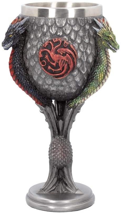 Magicun N.Giftware~House Targaryen Goblet Game of Thrones Goblet 23cm Grey