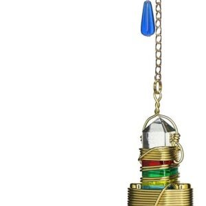 Quartz Crystal Pendulum Healing Tool- 2.5" Buddha Maitreya the Christ Etheric Weaver® in Gold Filled Wire