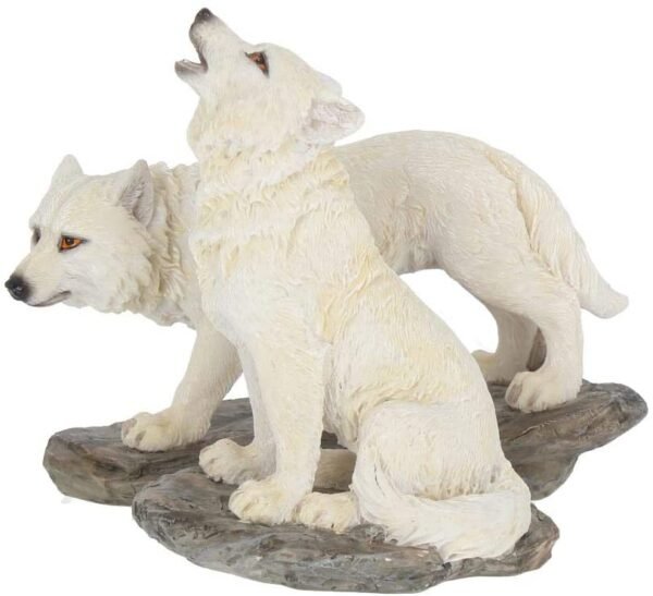 Magicun N.Giftware~Before The Chase (Set of Two) Figurine 17cm White