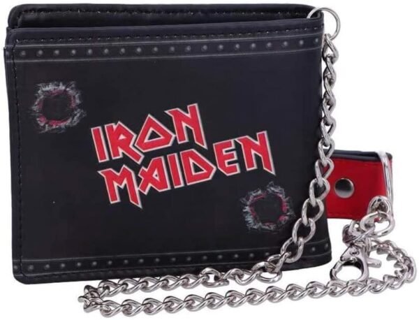 Band Merchandise~ Officially Licensed Iron Maiden Eddie Trooper Wallet, PU, Black, 11cm