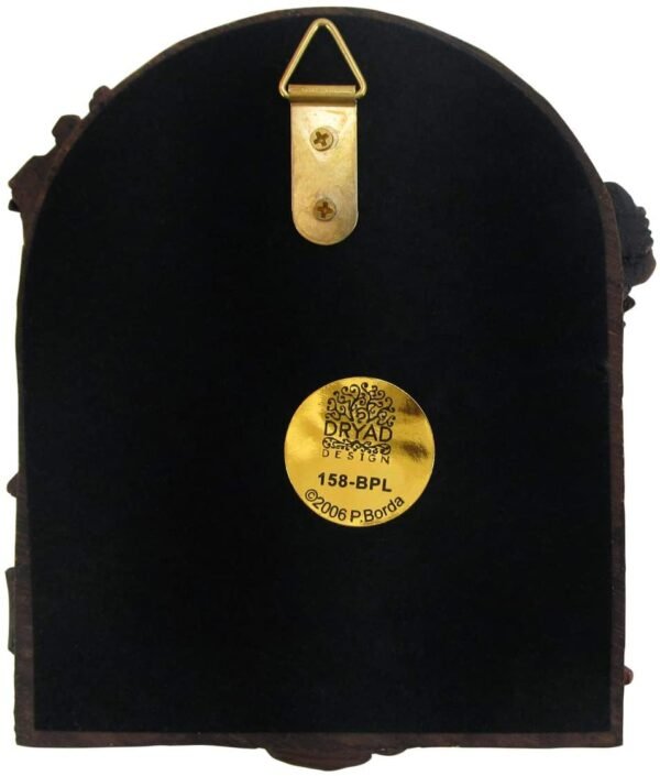 Magicun Altar~Celtic Goddess Brigid Brigit Wall Plaque Wood Finish