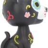 Animal Collection~ U4544N9 Bob De Los Muertos Cat Bobblehead 10.5cm Black, Resin