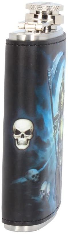 Magicun N.Giftware~Hell Rider James Ryman Hip Flask 13cm Blue