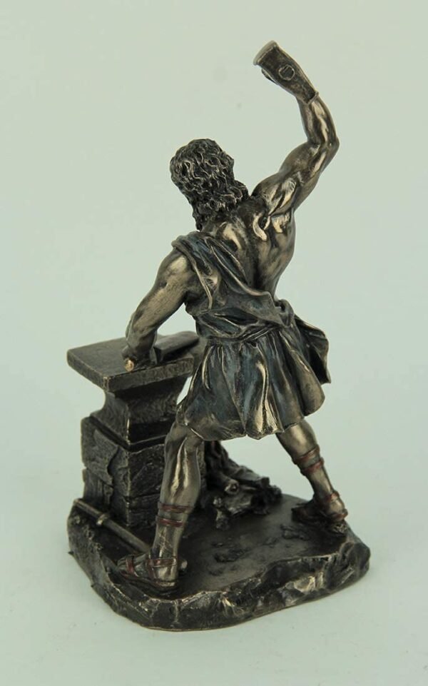 Magic  Collection~Hephaestus Greek God of Fire and Forge Bronze Finished Statue