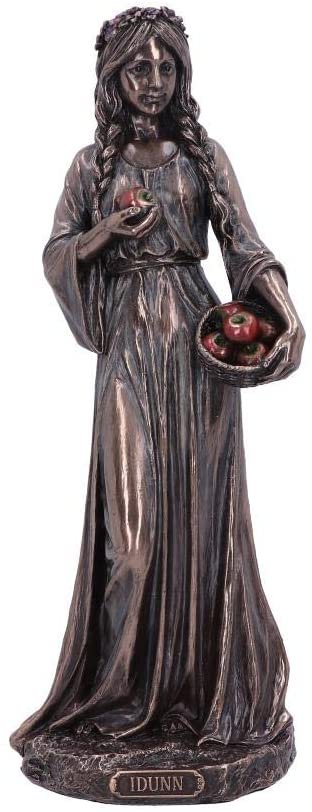 Magicun N.Giftware~Bronze Idunn Norse Goddess of Youth Figurine, 22.5cm