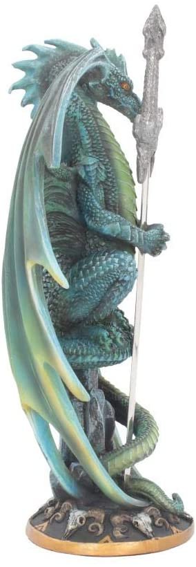 Artist Collections~ Skull Blade by Ruth Thompson Letter Opener 30cm Green, Resin, 25.4cm