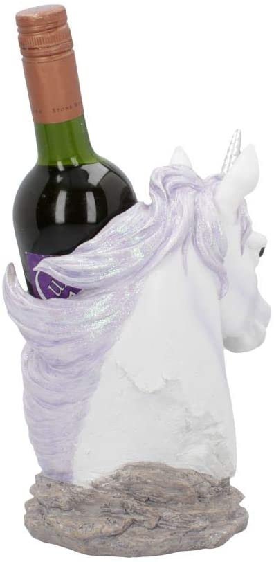 Nemesis Now Spirited Away Unicorn Wine Bottle Holder 23.7cm White, Resin