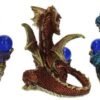 Fantasy Collection~ Orb Guardians Set of 3, Resin, Multi-Coloured, One Size